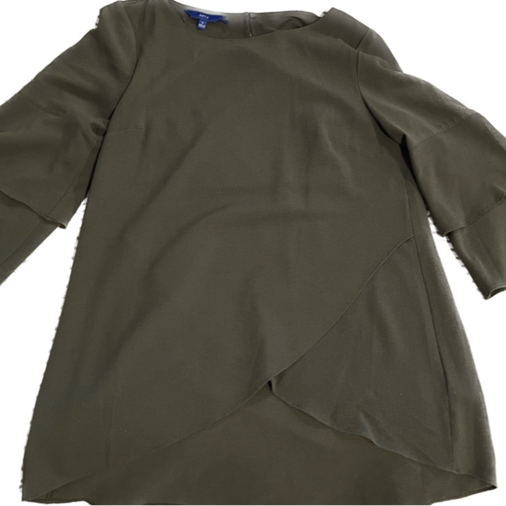 Apt. 9 Olive Green blouse - Size Small - Picture 5 of 6